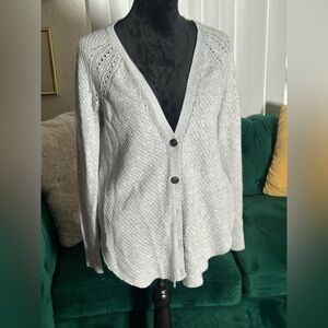 American Eagle Outfitters Light Gray Women's Cardigan